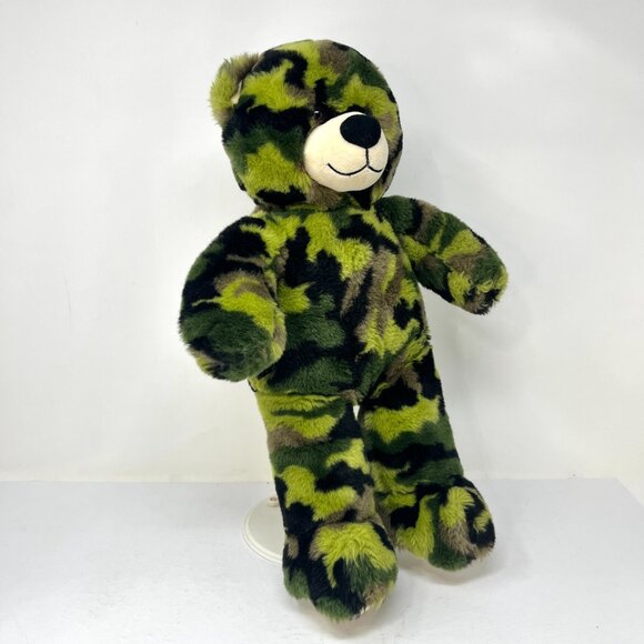 Retired Green Army Military Camo 2010 Build a Bear BABW Camouflage - Picture 3 of 9
